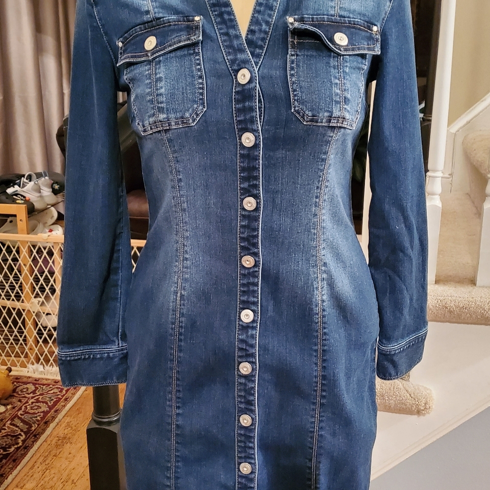 Inc denim dress size 6